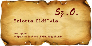Szlotta Olívia névjegykártya